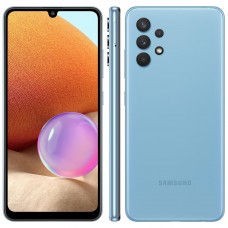 OFERTA DO DIA Celular Samsung Galaxy A32 Azul 128GB, 4GB RAM, Tela Infinita de 6.4", Câmera Traseira Quádrupla, Bateria de 5000mAh, Dual Chip e Octa Core